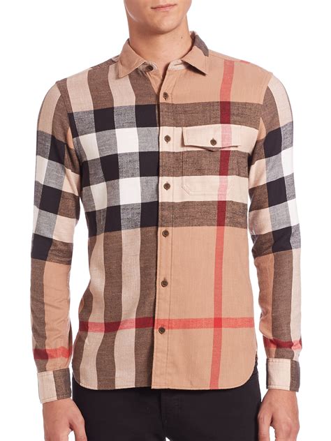 burberry brit plaid shirt|burberry dress shirt men's.